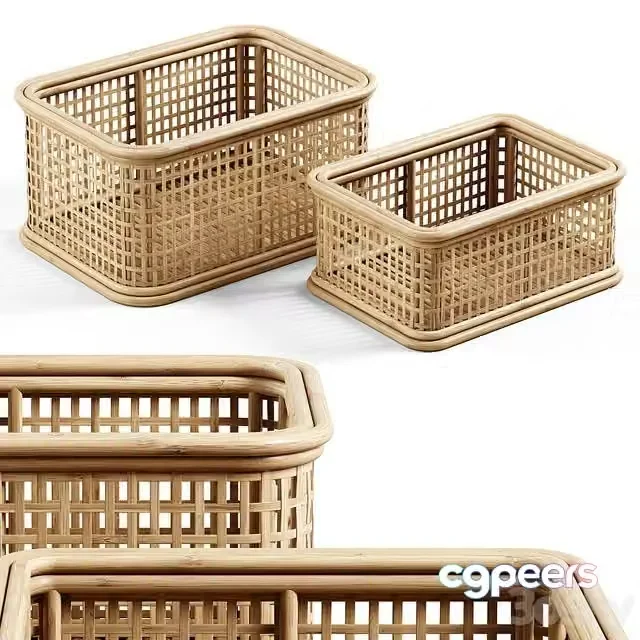 3ds Max Free – Zara Home – The wicker rattan basket