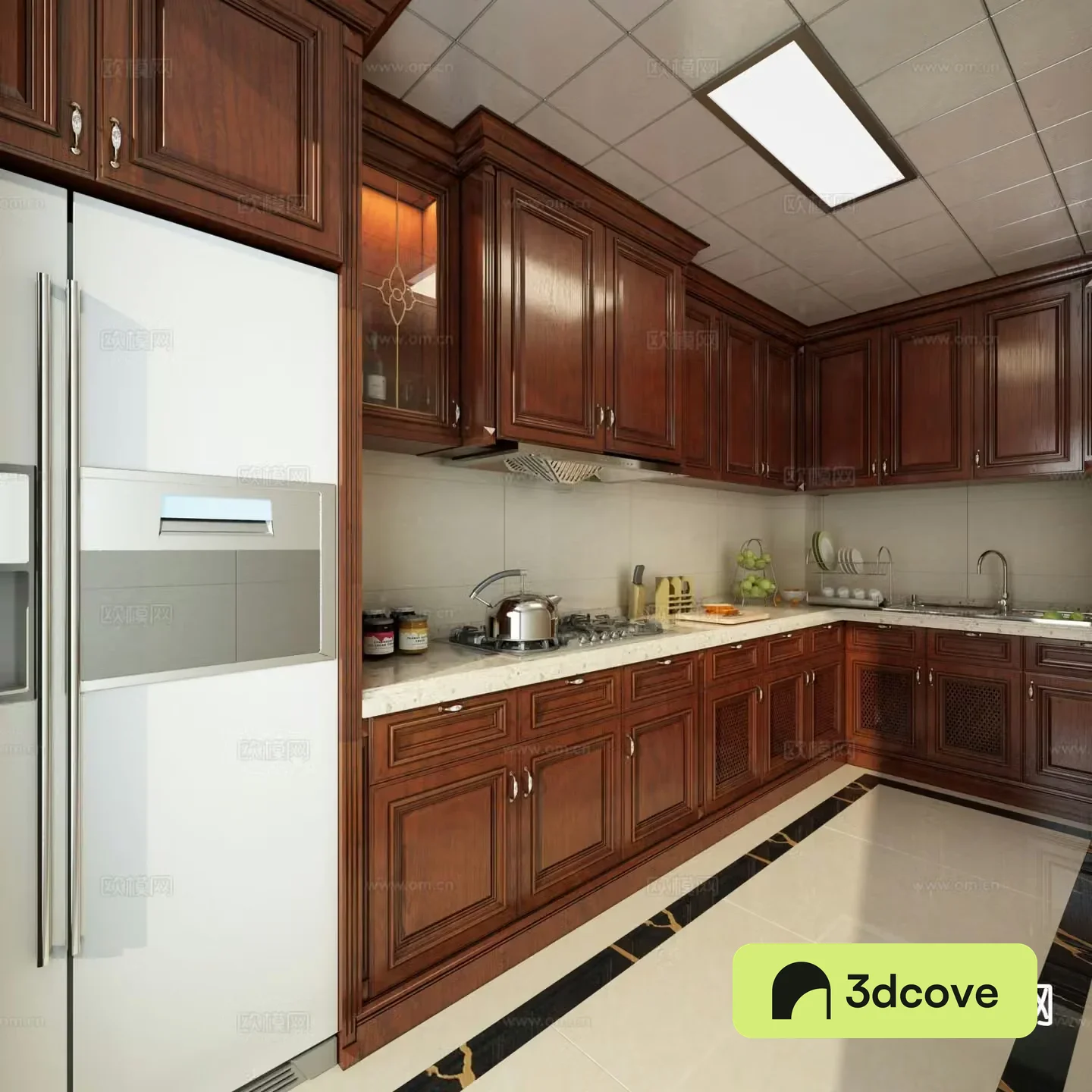 American kitchen fully customized kitchen
