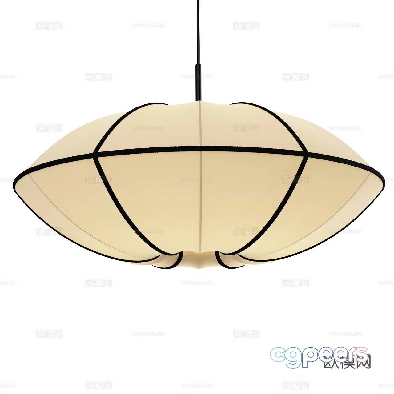 Oi Soi Oi Middle Style Chandelier UFO Chandelier Simple Chandelier 3D Model