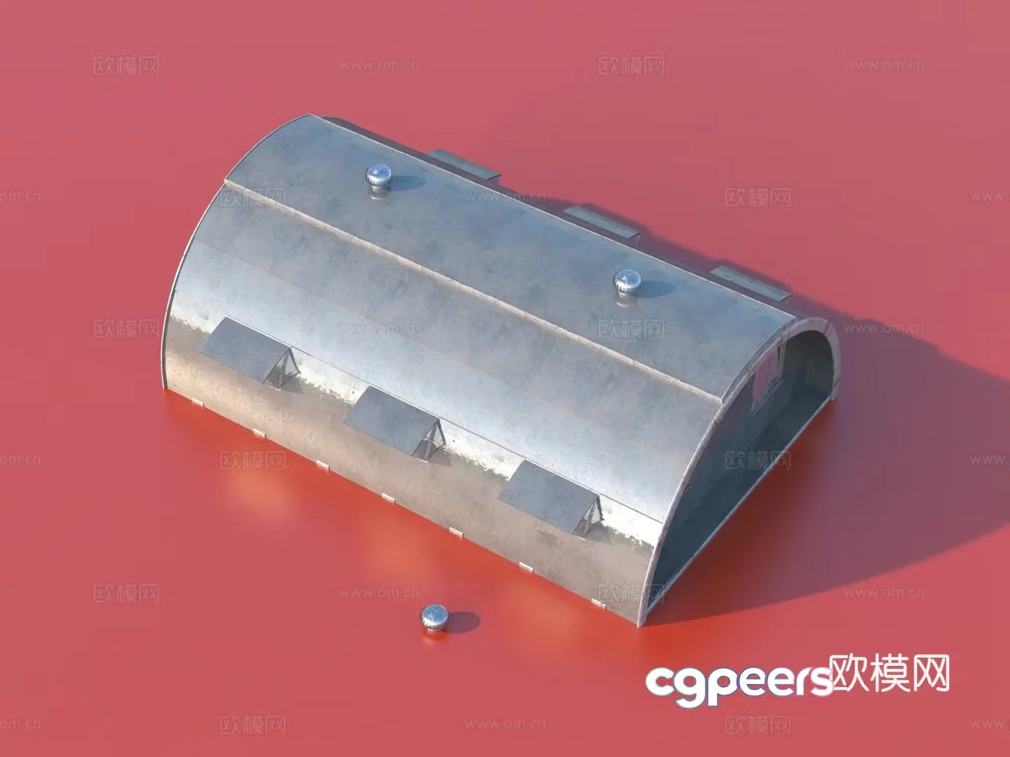 Temporary building Wind ball 3d model
