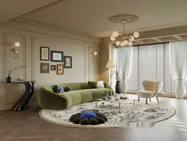 Modern Living Room 3D Model – 843 – VRAY Render