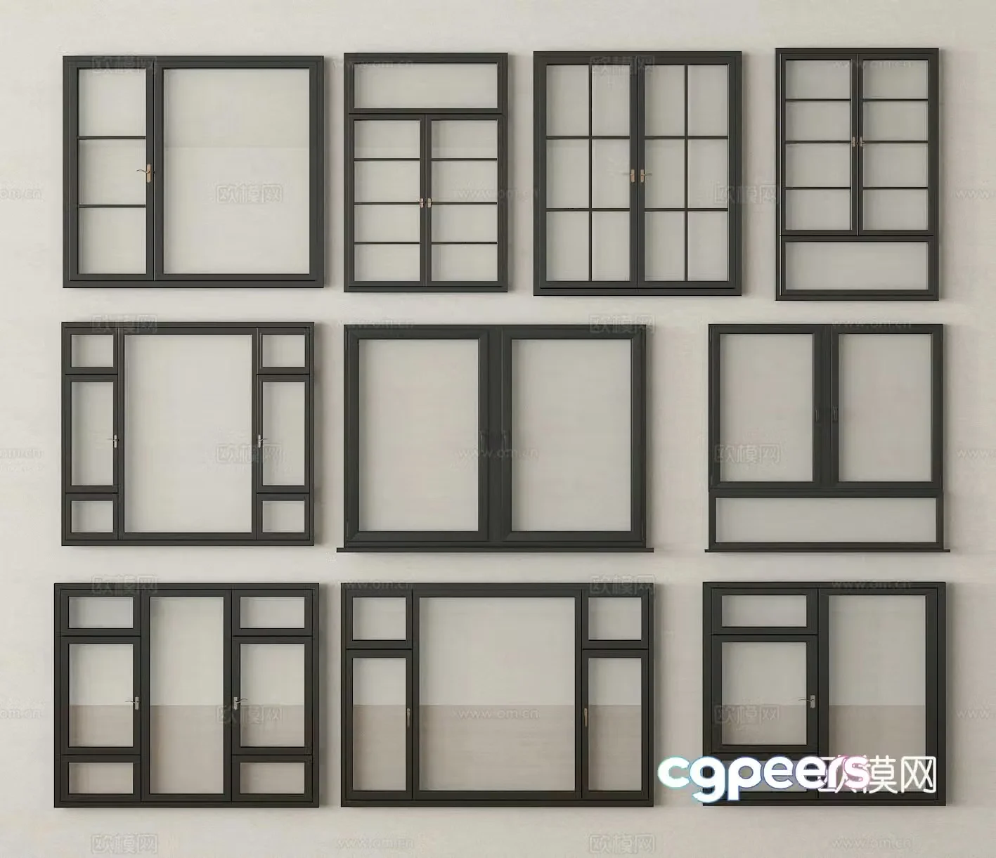 Window Window Frame Casement Window Floor-to-ceiling Window 3D Model