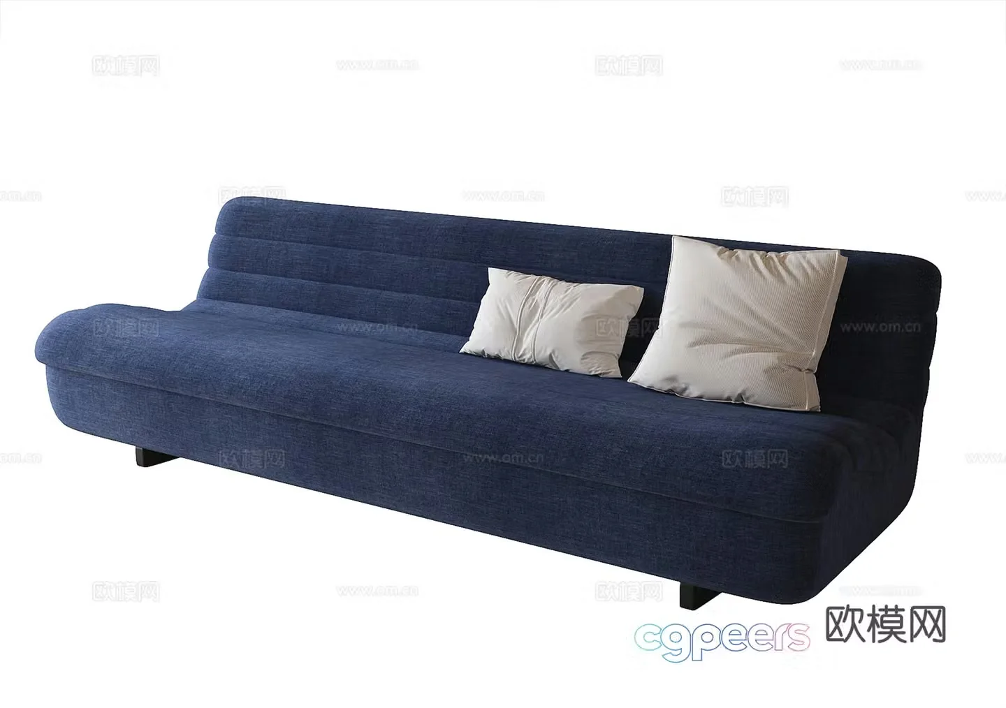Modern multi-seater sofa 3d model
