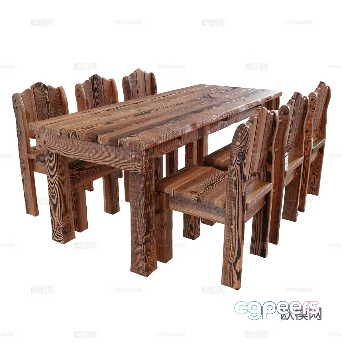 New Chinese style antique table and chair 3D model