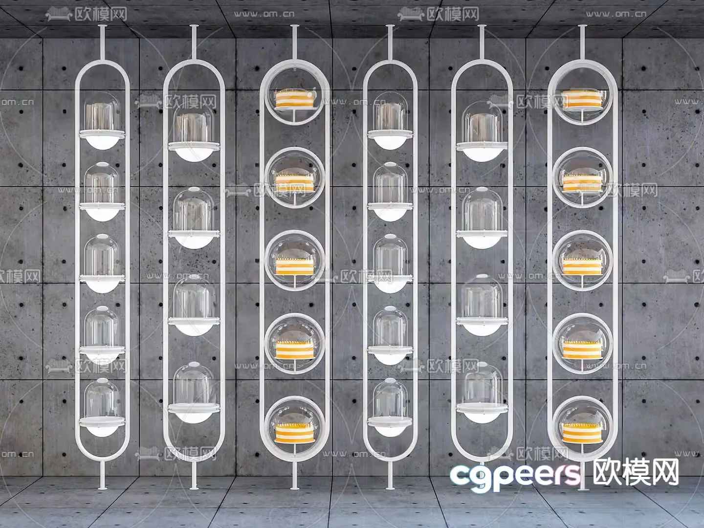 Cake display stand 3d model