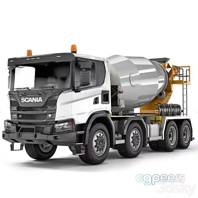 3ds Max Free – Scania G500 XT 8×4 concrete mixer 2022