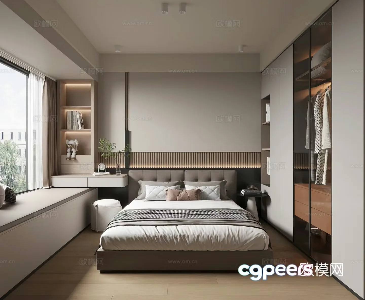 Modern bedroom 3d model
