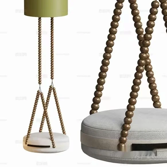 Gold Beaded Lamp 3D Model – 19800 – VRAY Render