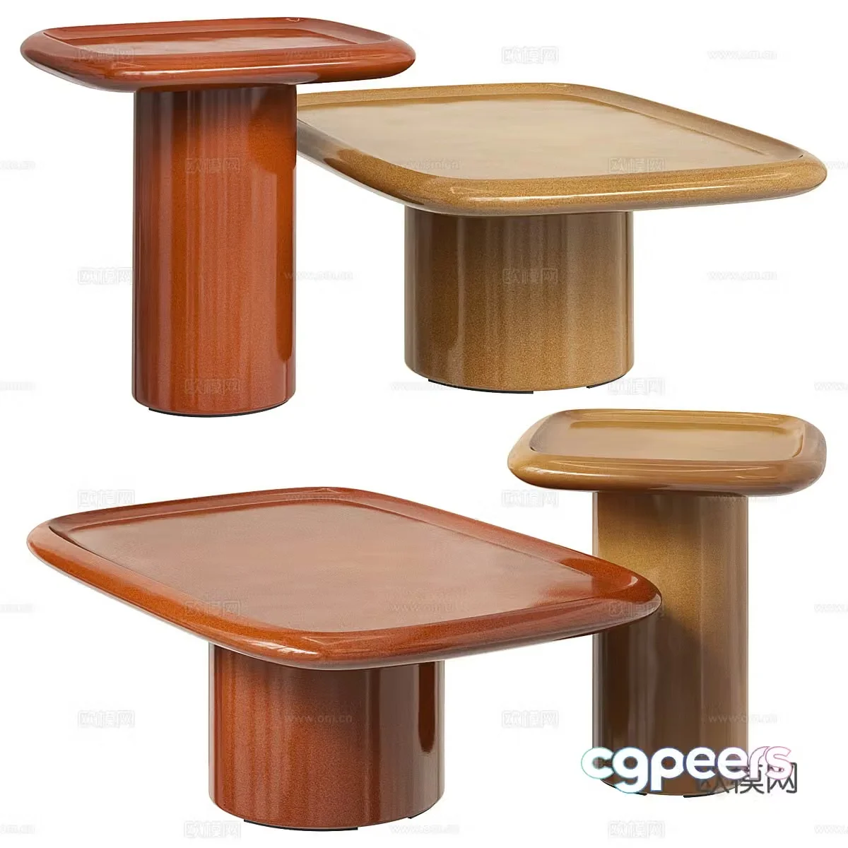 New Chinese style medieval style Selby coffee table 3D model