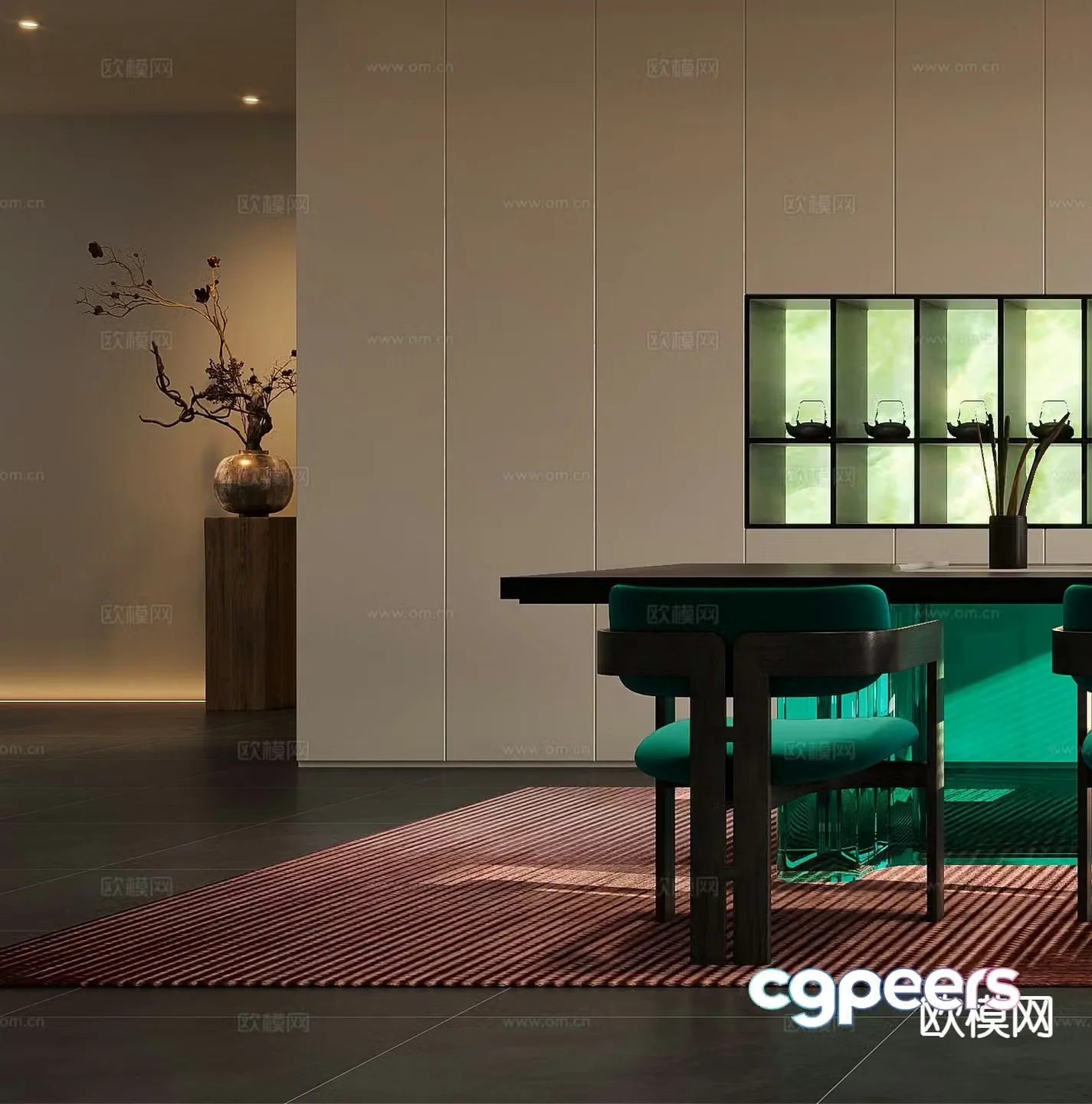 New Chinese tea room 3d model