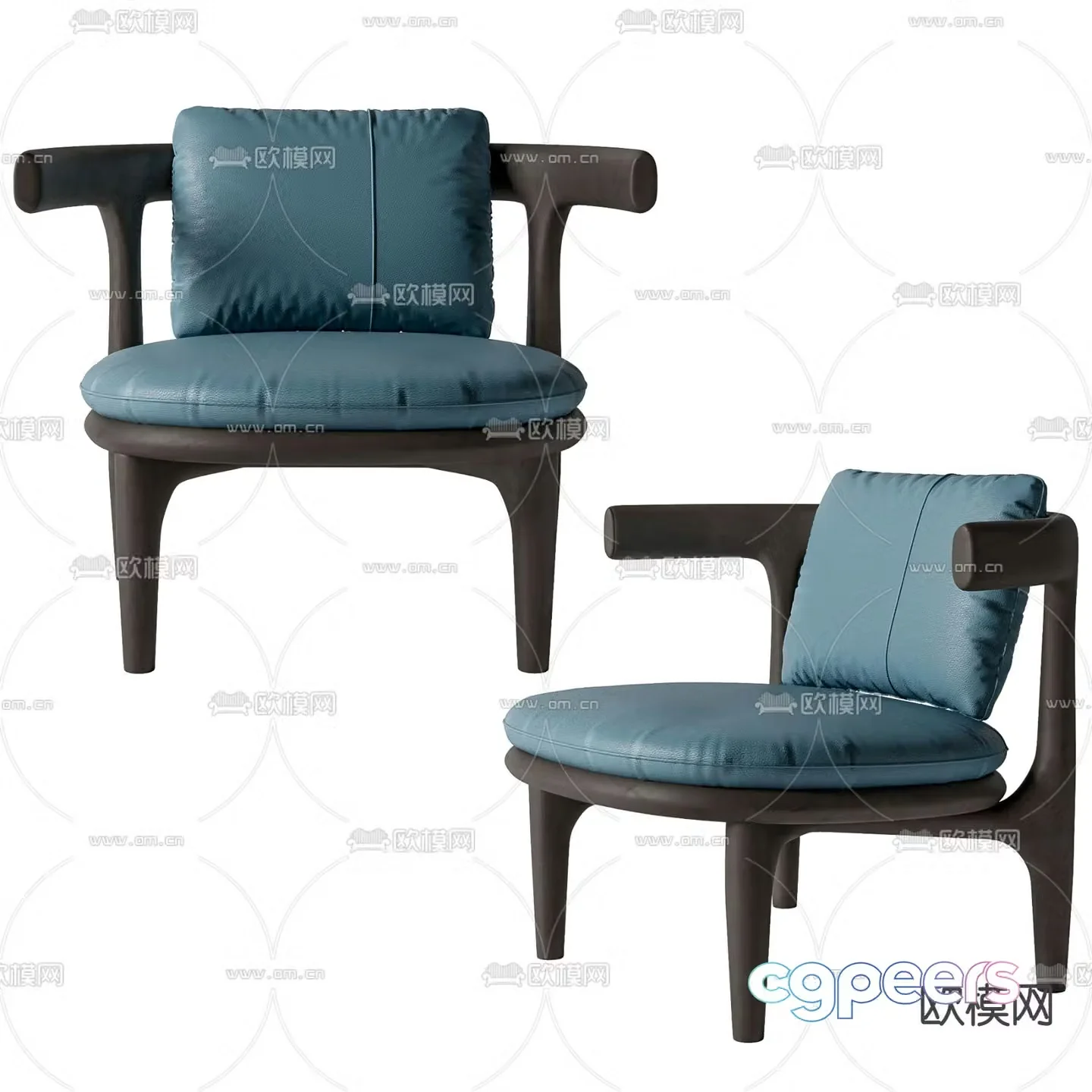 BAXTER lounge chair 3d model