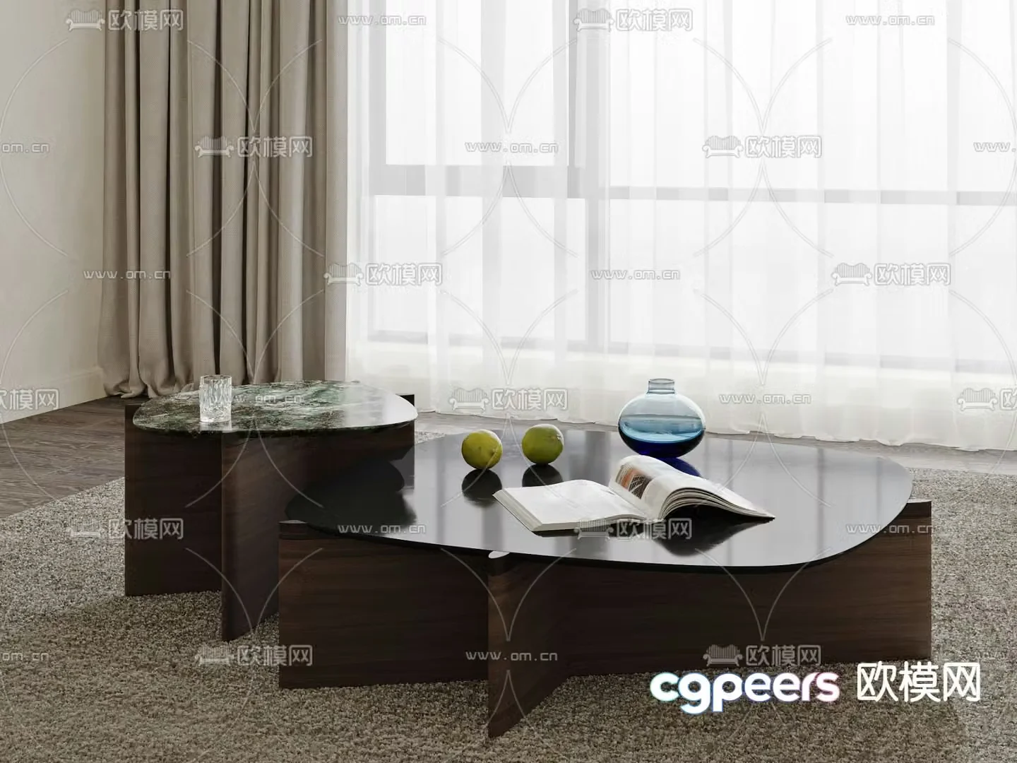 3D model of mother and child coffee table