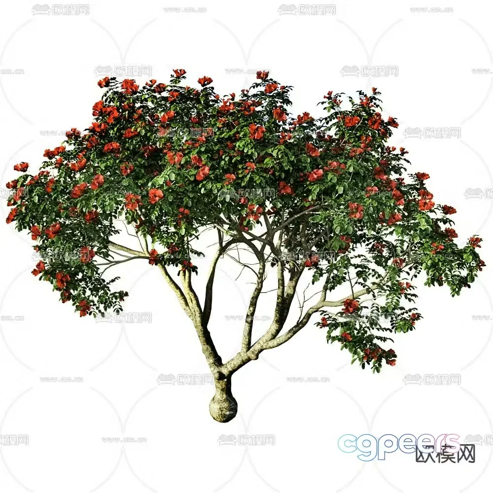 modern tree landscape tree 3d model