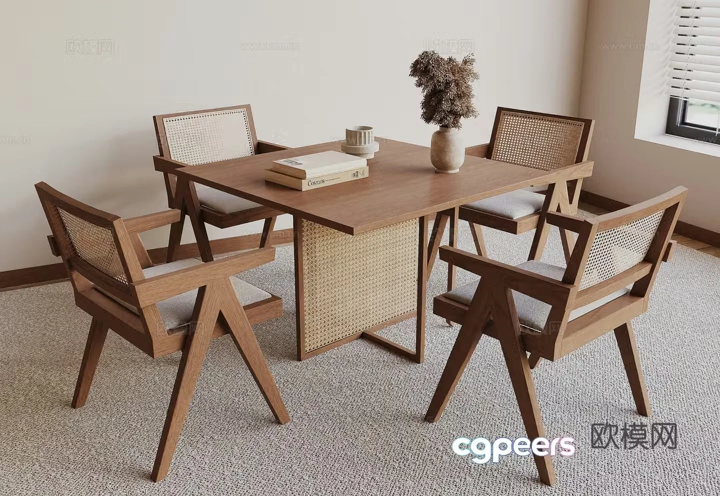 Waslime leisure table and chair 3D model