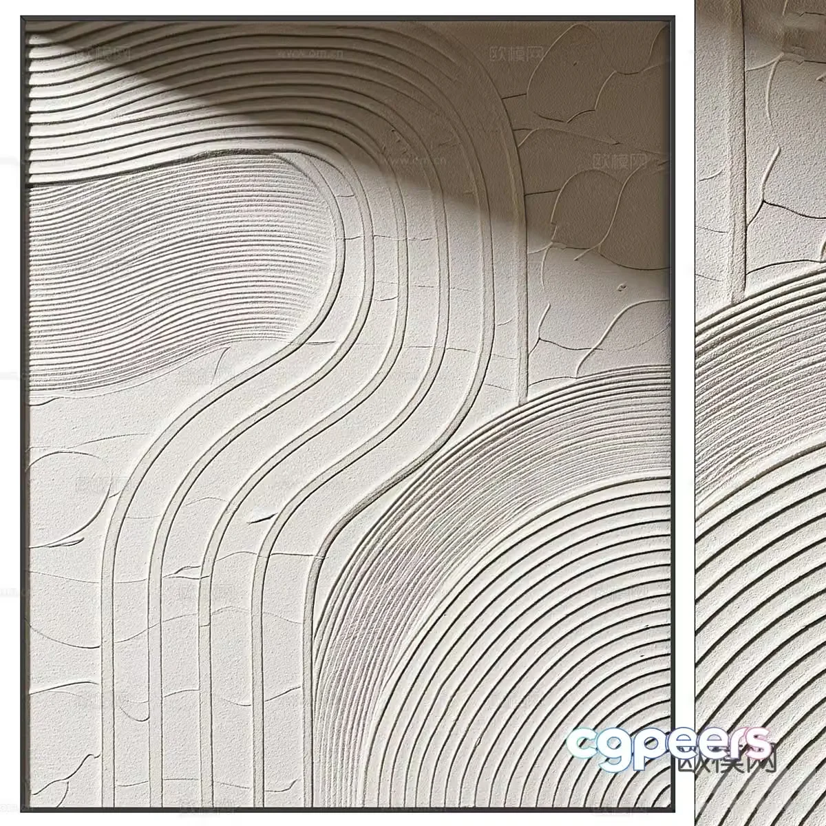 New Chinese style decorative hanging painting 3D model