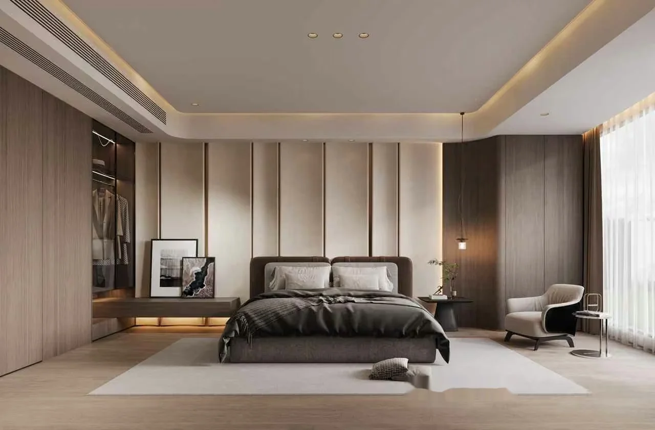 Modern Master Bedroom 3D Model – 5252 – CORONA Render
