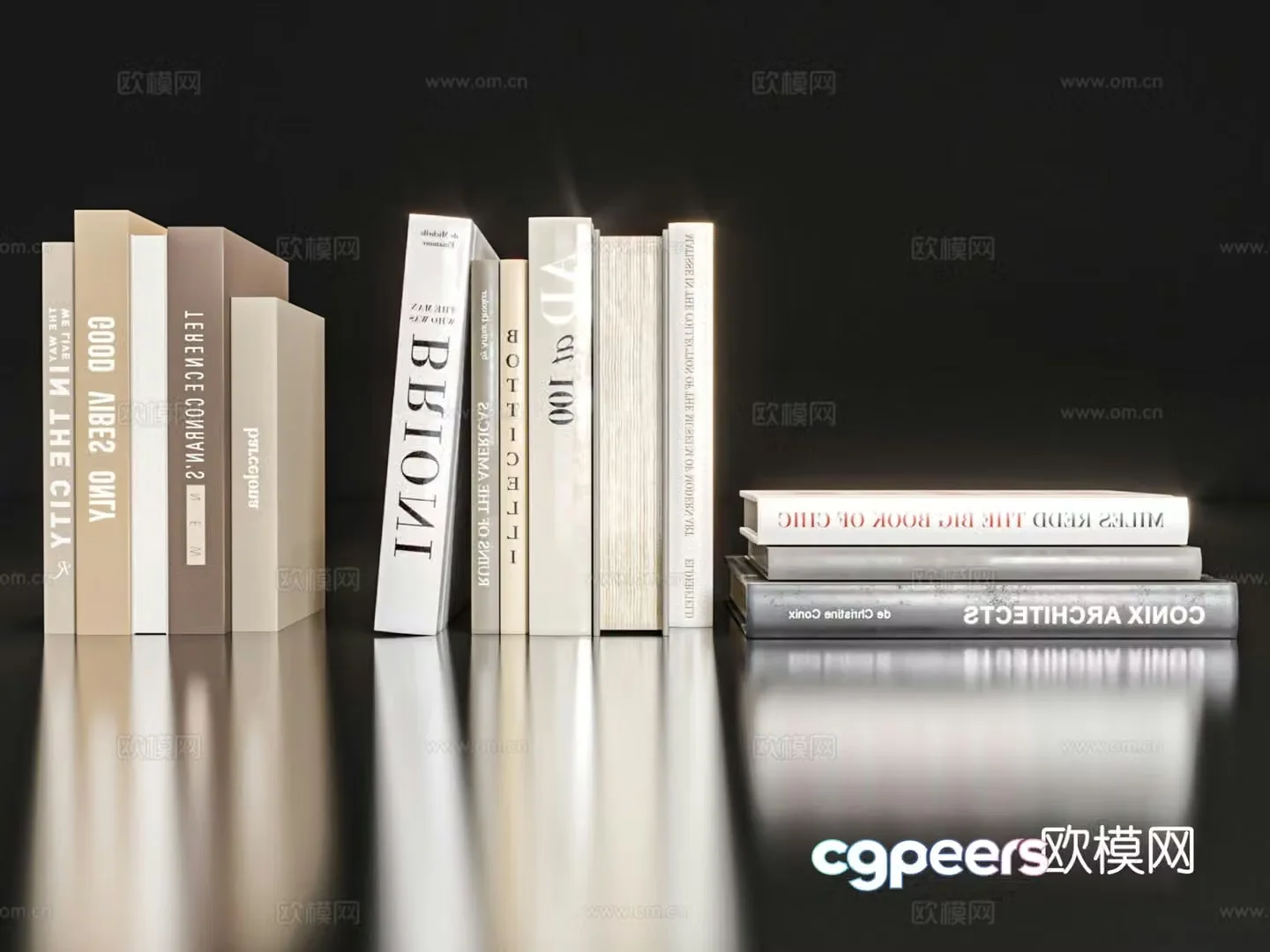 books books magazines publications 3d model