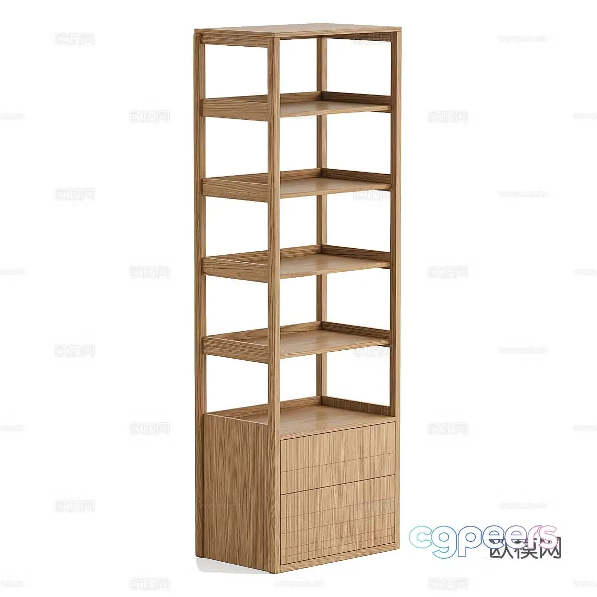 Nordic decorative cabinet side cabinet 3d model