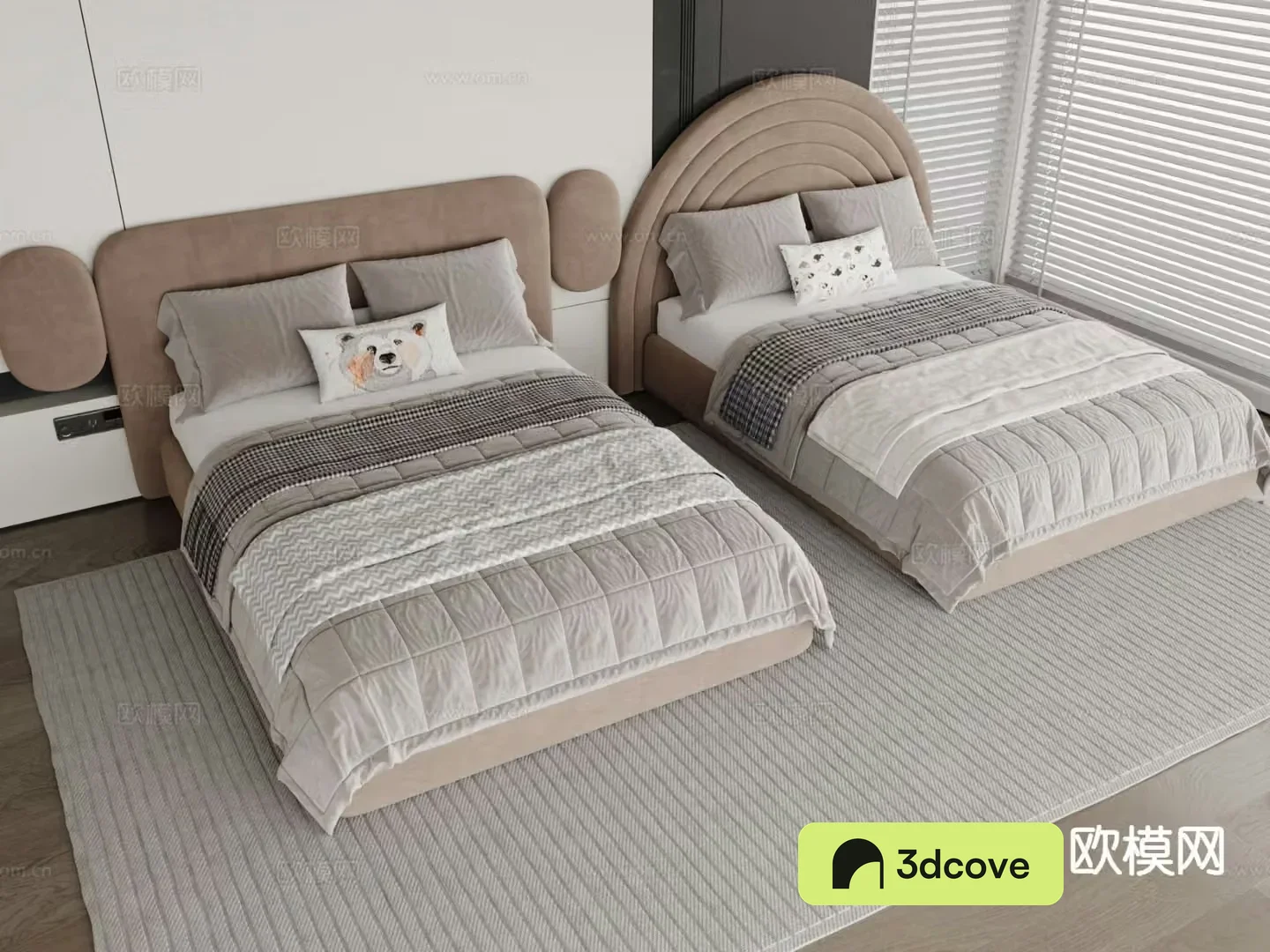 Modern double bed