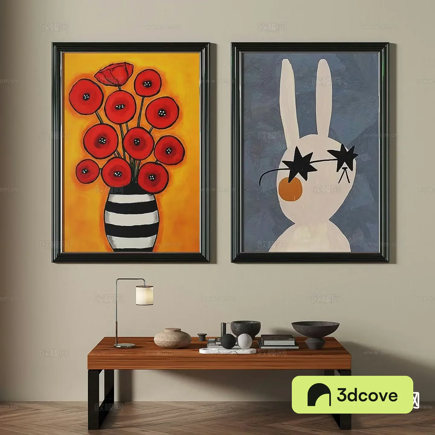 Medieval style art painting flower painting decorative painting