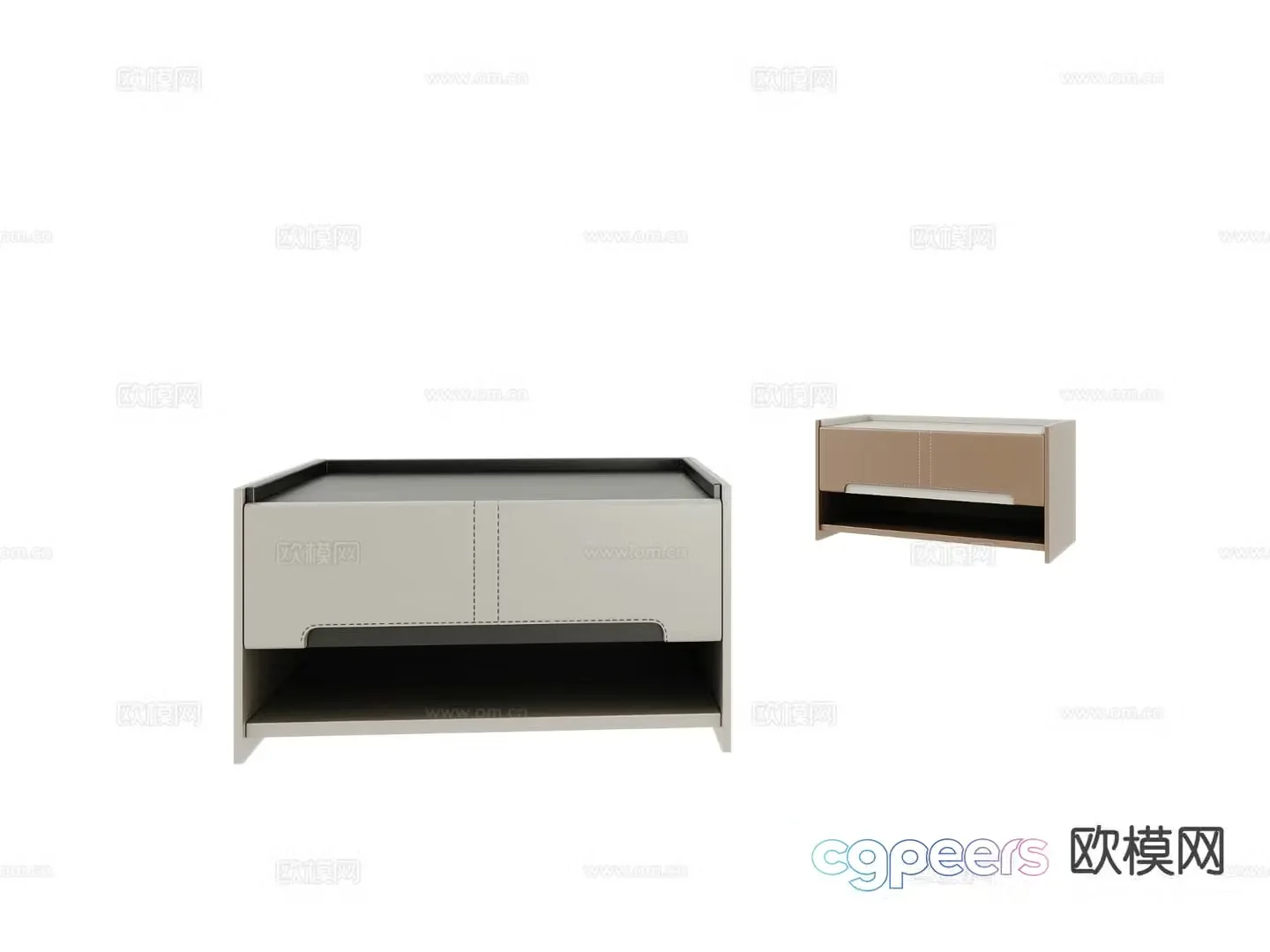 Modern bedside table children’s bedside table 3d model