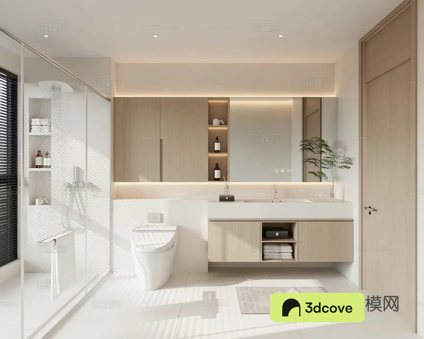 Cream style bathroom