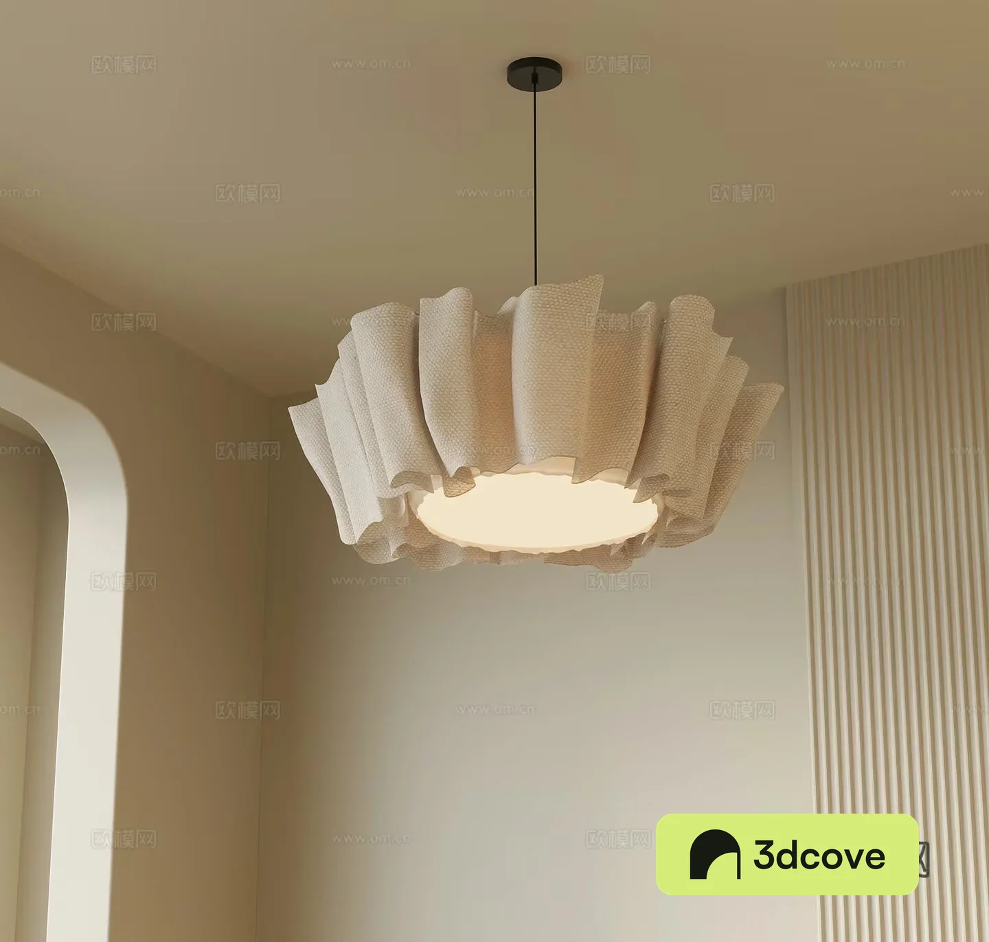 A Light Fixture With A Unique Design