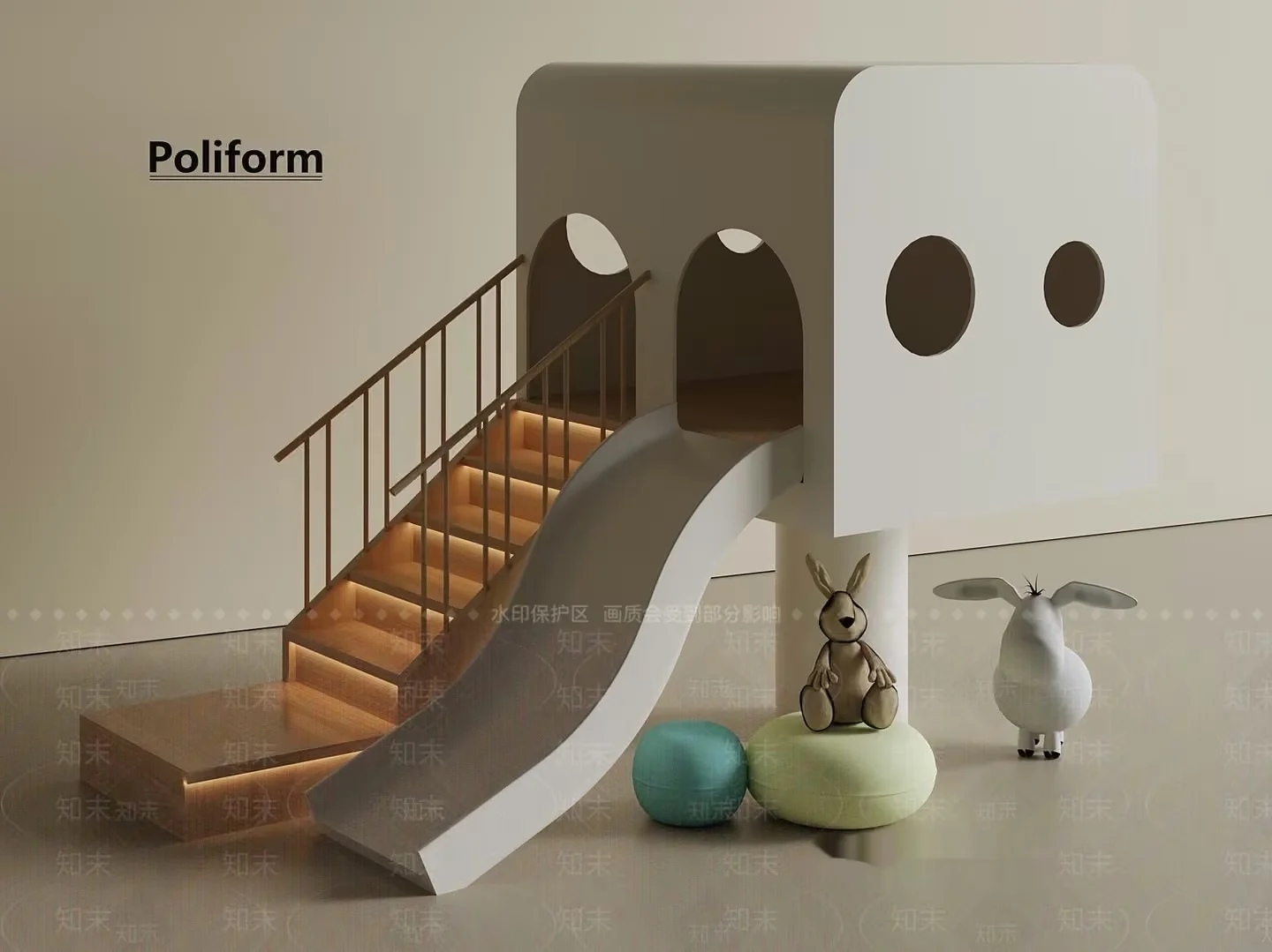 Modern Playhouse 3D Model – 5677 – VRAY Render