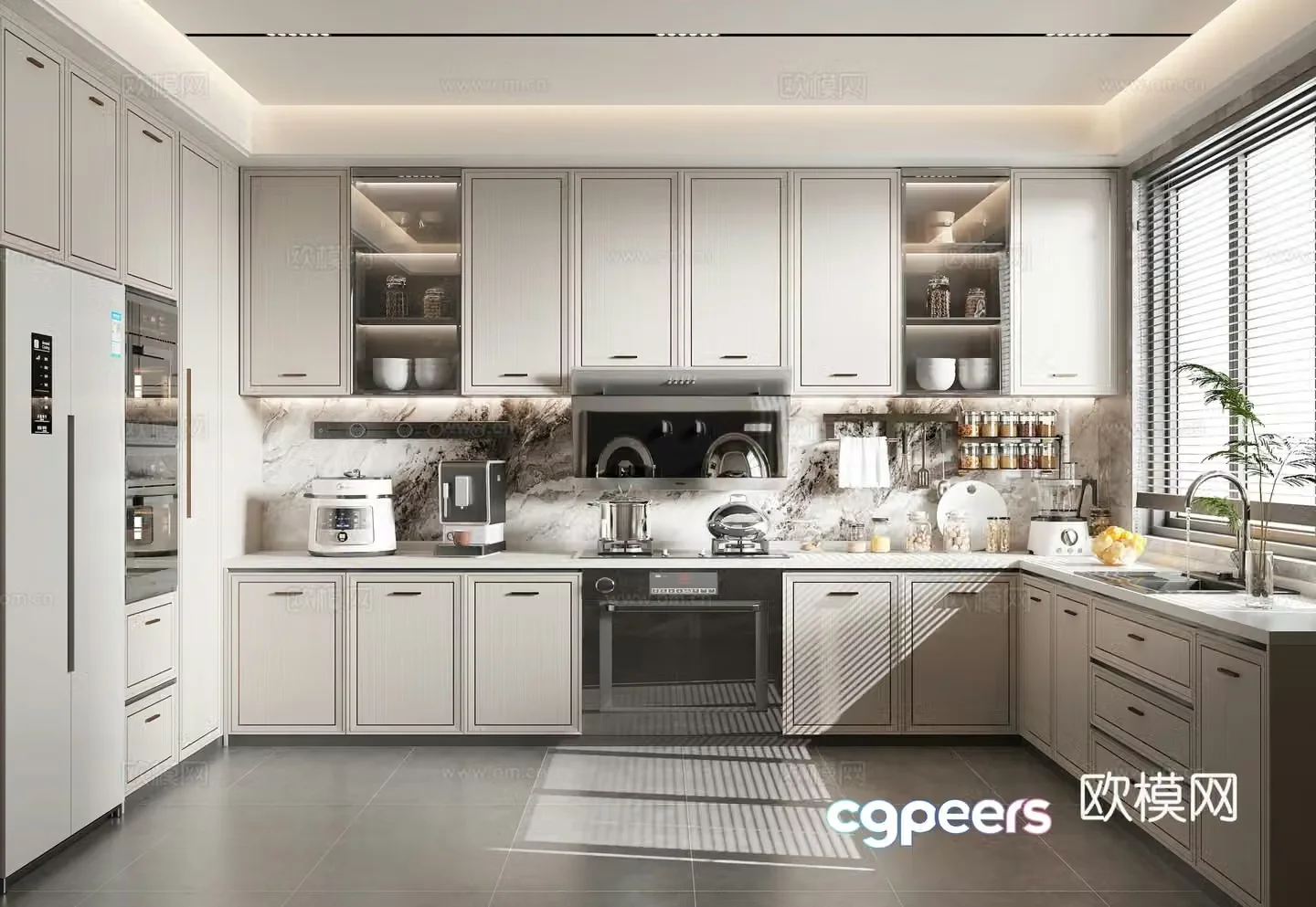 New Chinese kitchen 3D model