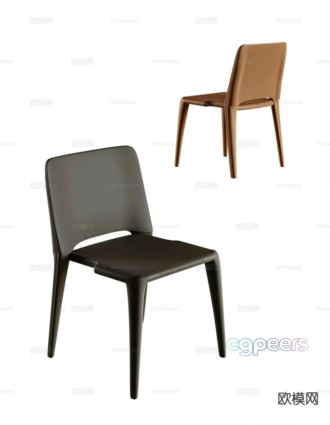Modern single chair chair 3d model
