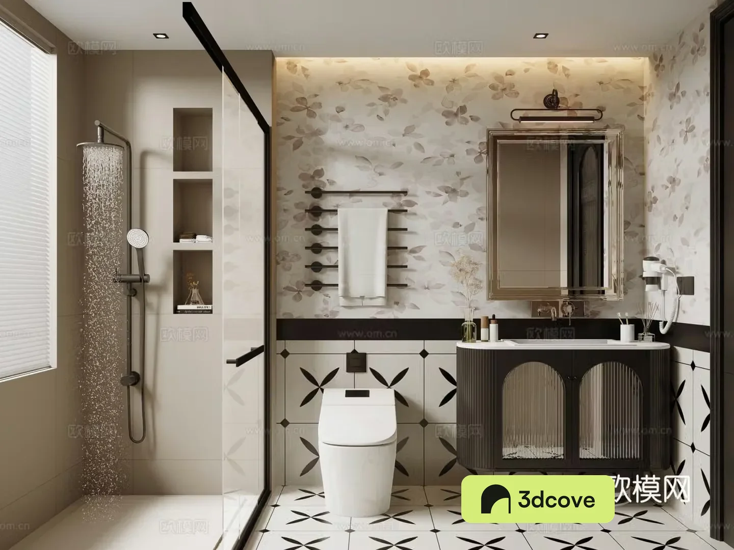 French bathroom wet and dry bathroom