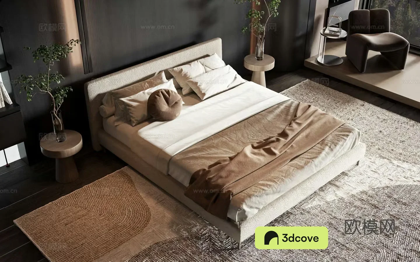 Modern style product bed