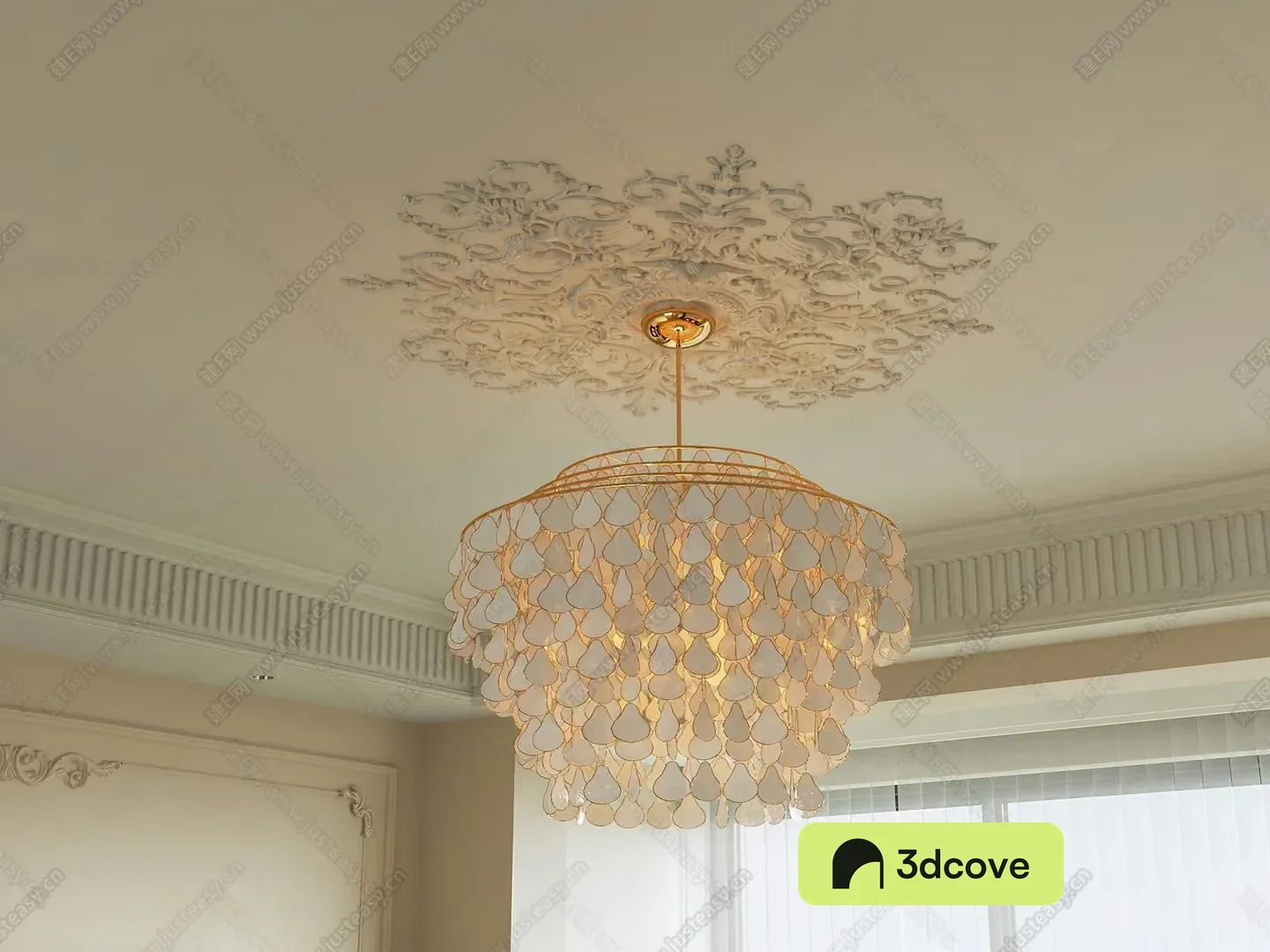 A Gold Chandelier