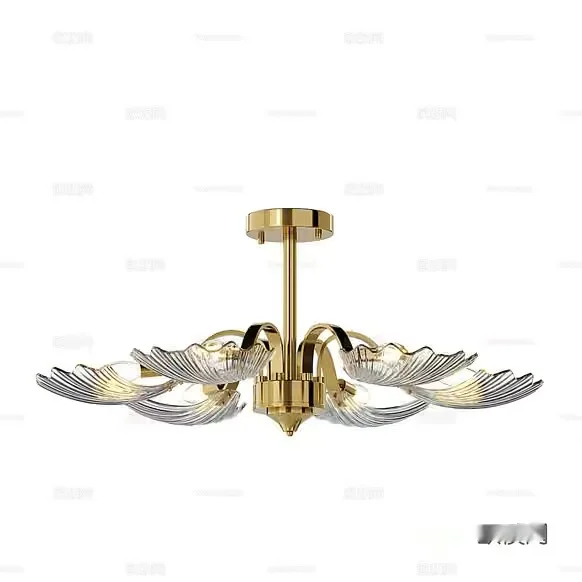 Gold Light Fixture 3D Model – 23041 – CORONA Render