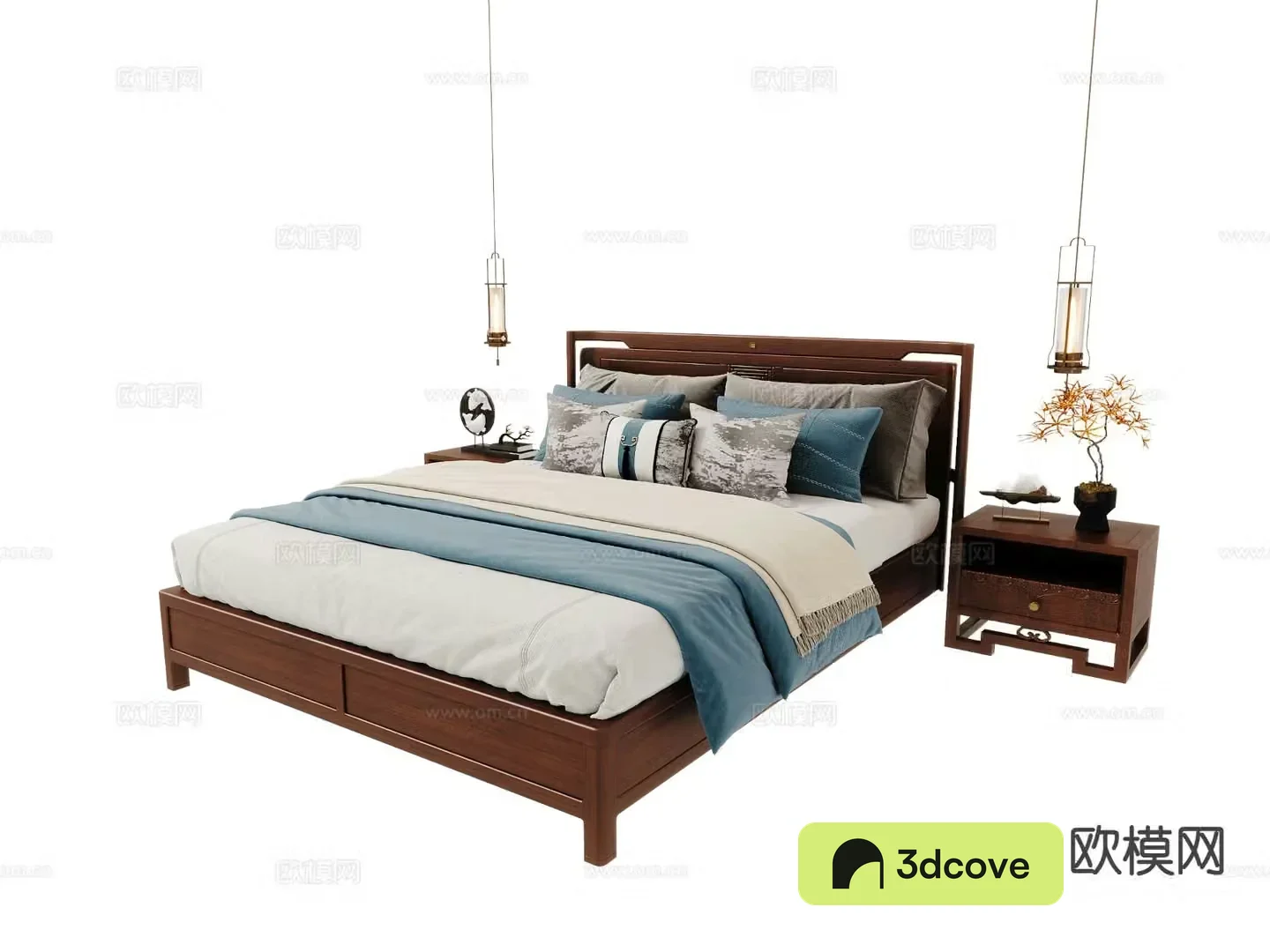 New Chinese style double bed