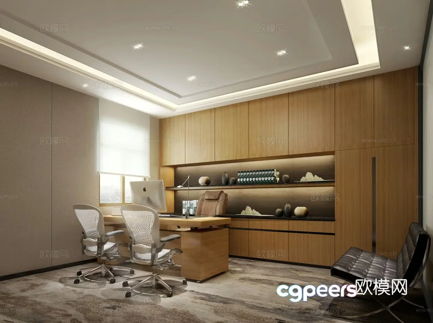 Modern manager’s room supervisor’s room 3d model