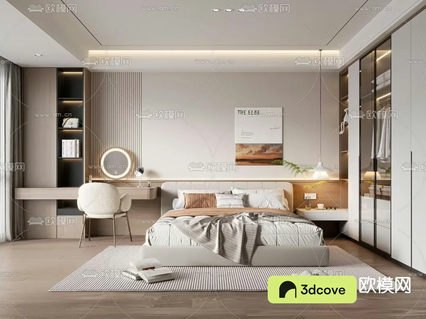 Modern bedroom master room