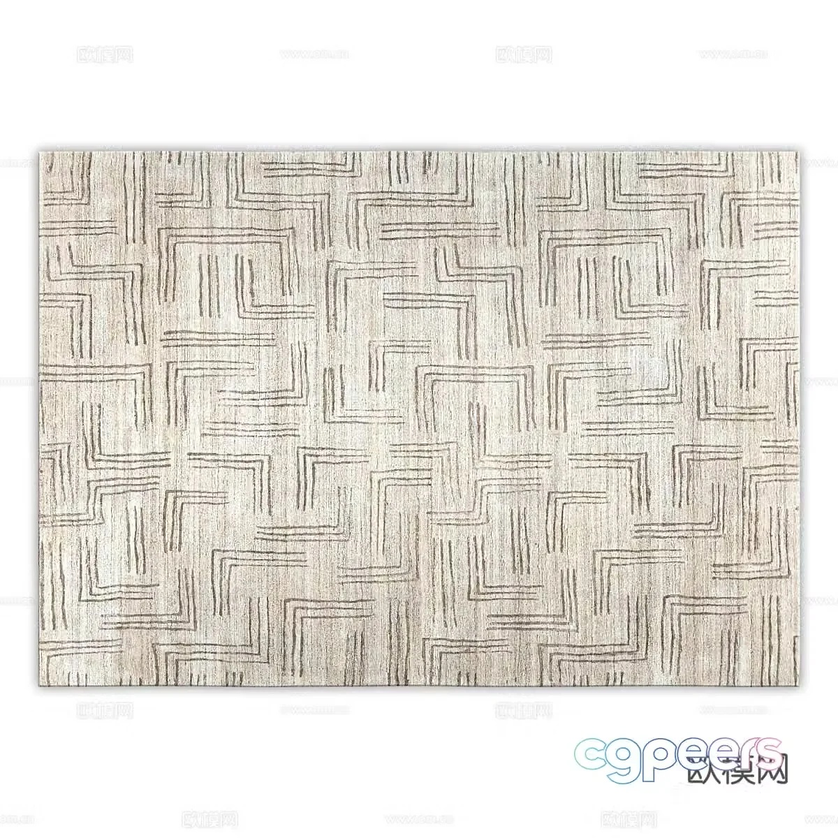 Modern minimalist carpet Carpet Simple carpet Living room carpet Plush carpet 3d model