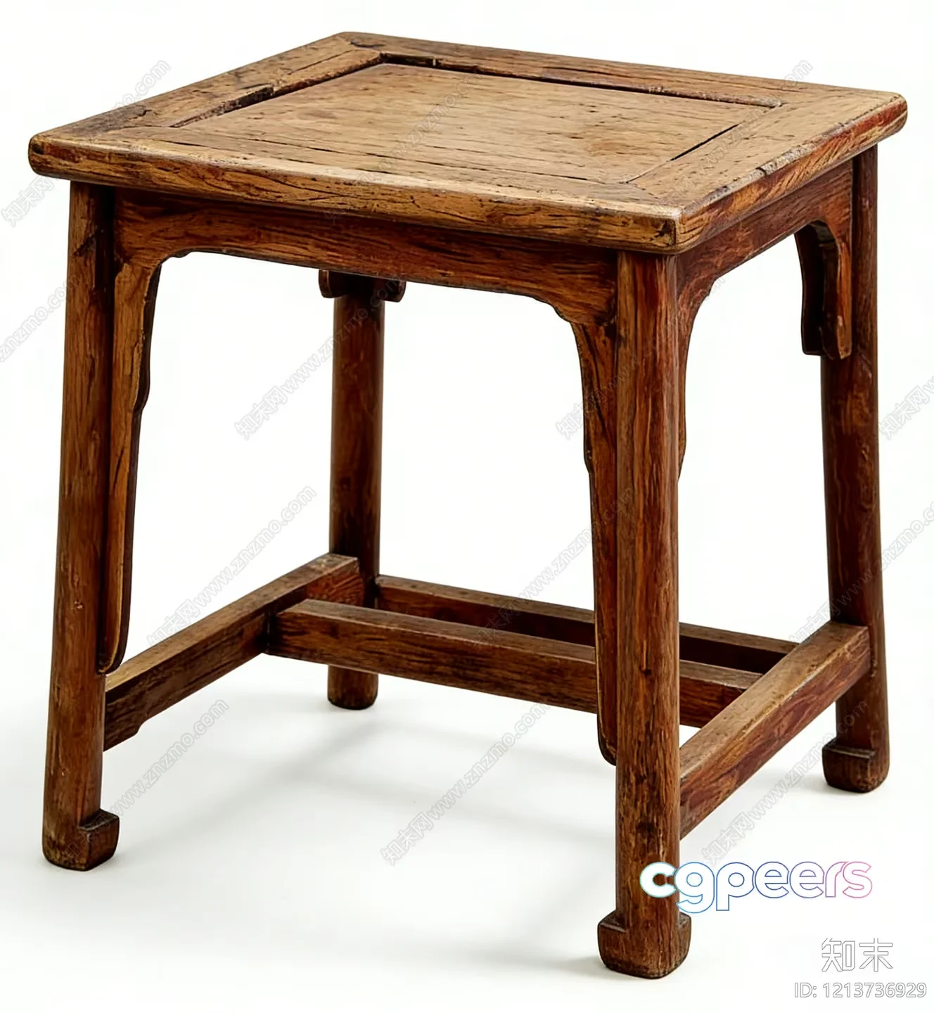 Small Wooden Table 3D Model – 16641 – VRAY Render
