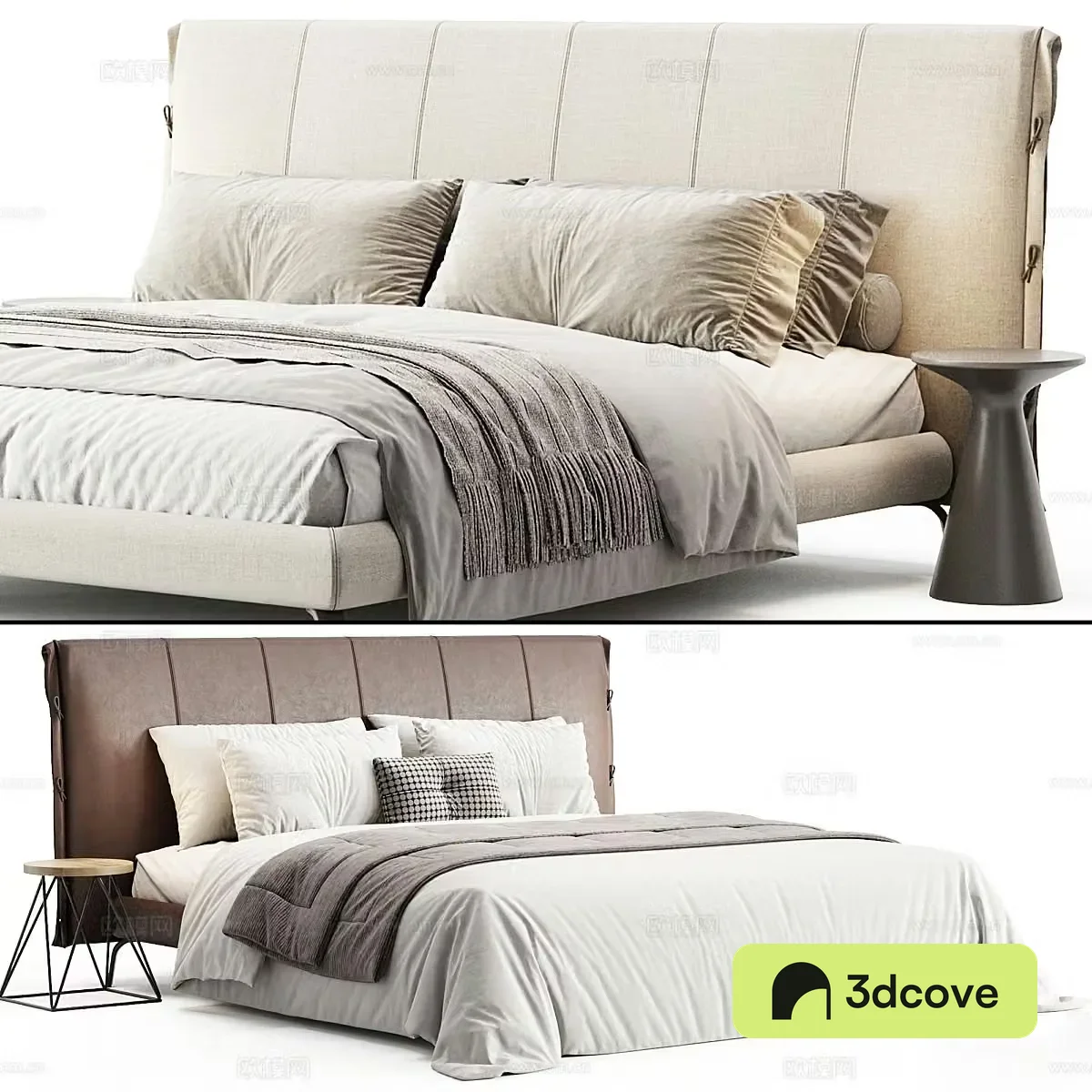 Modern double bed