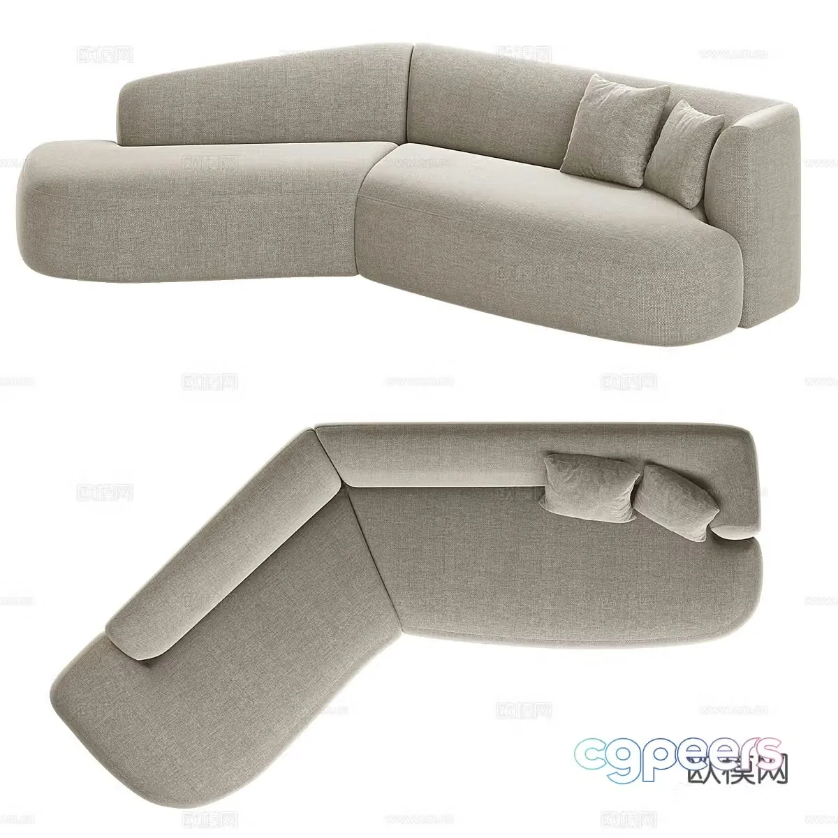 Corner sofa 3d model