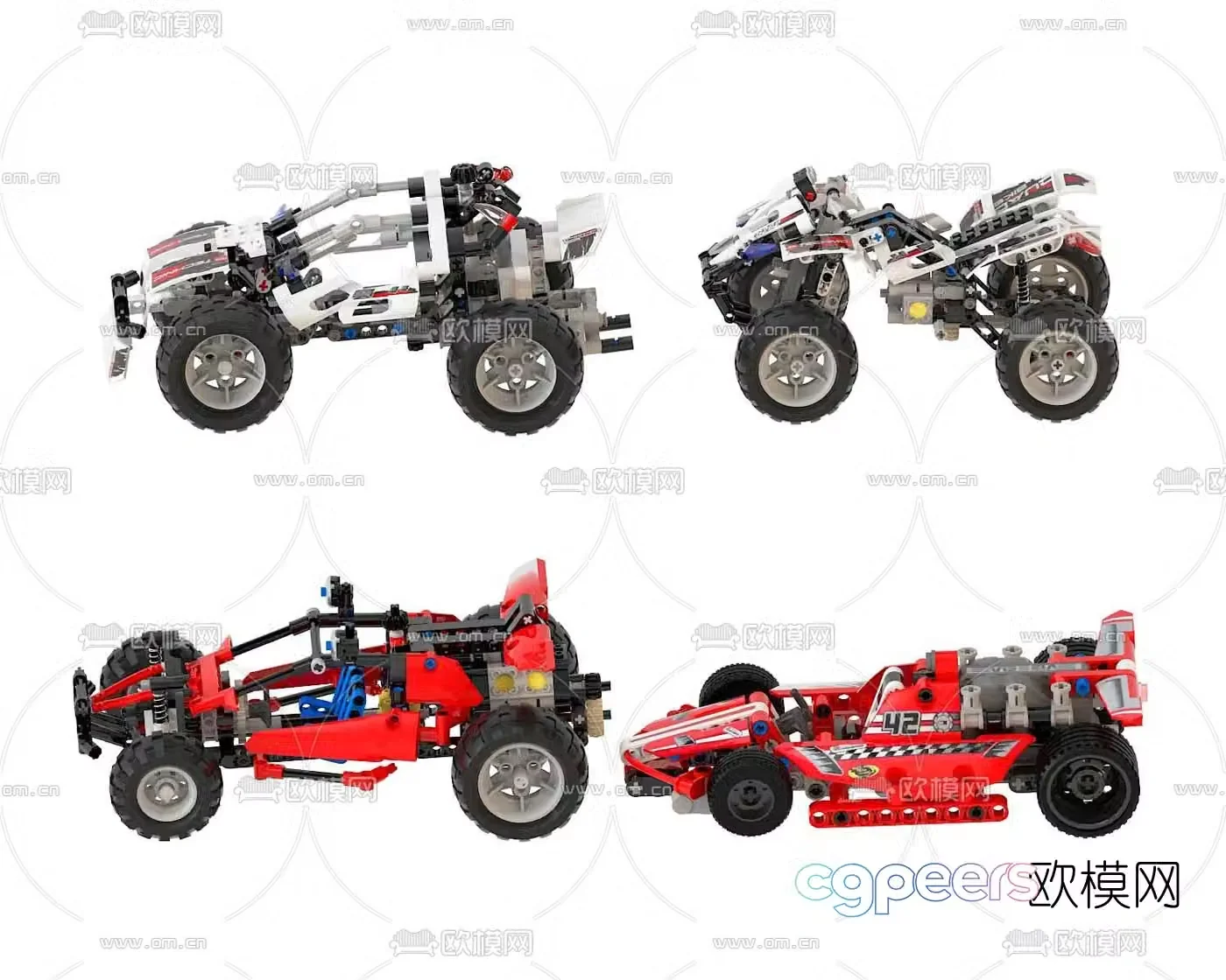 Modern children’s toy car 3d model