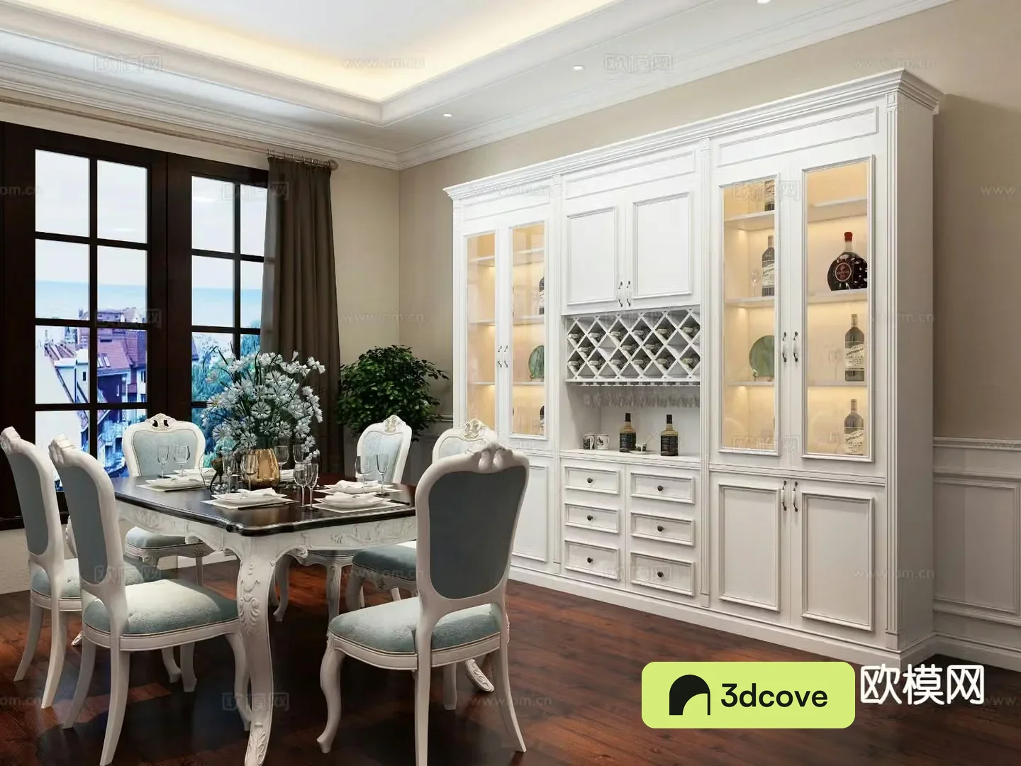 Simple European restaurant