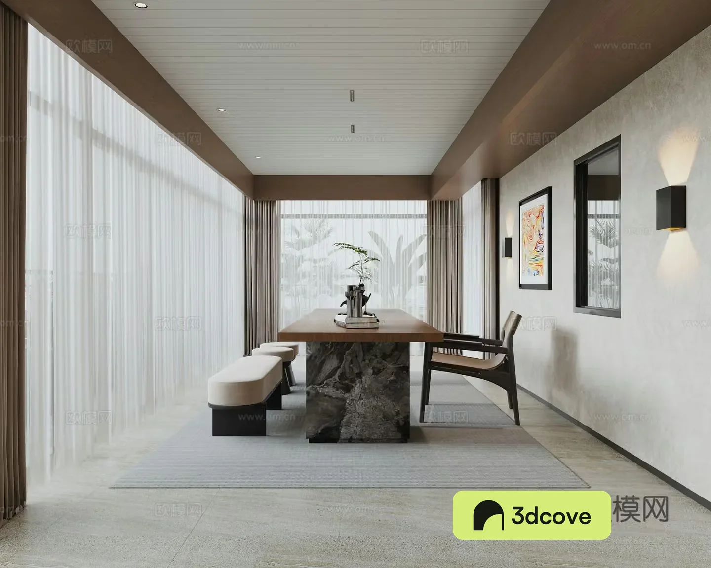 Modern tea room