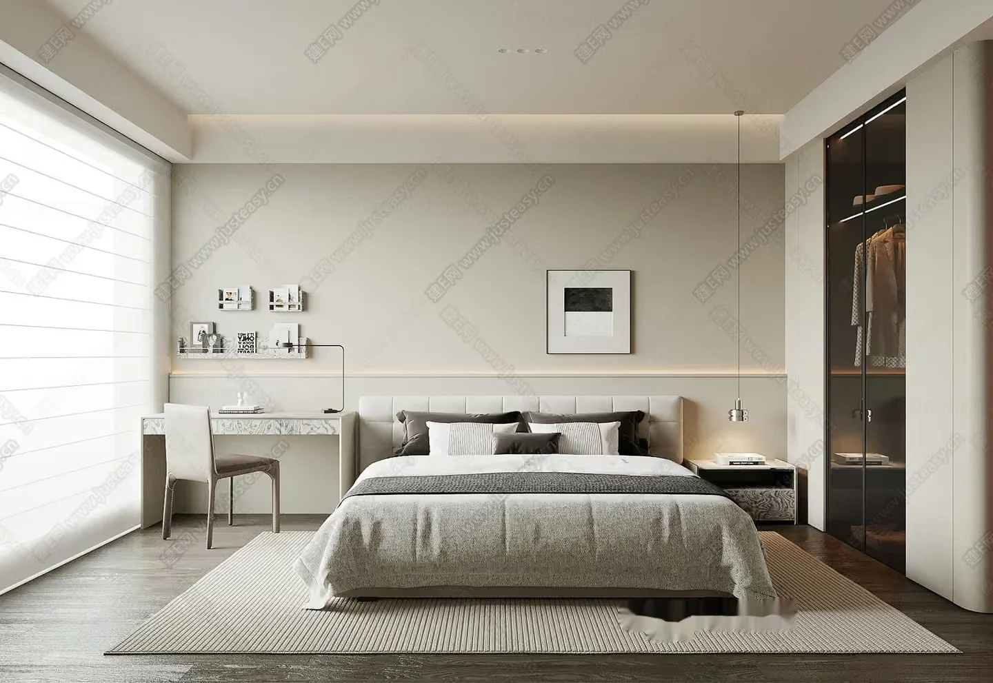 Cozy Bedroom 3D Model – 10048 – VRAY Render