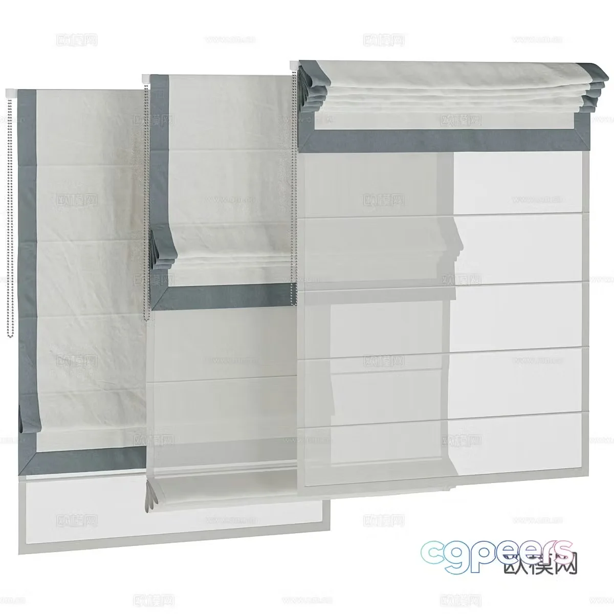 Roman blind 3d model
