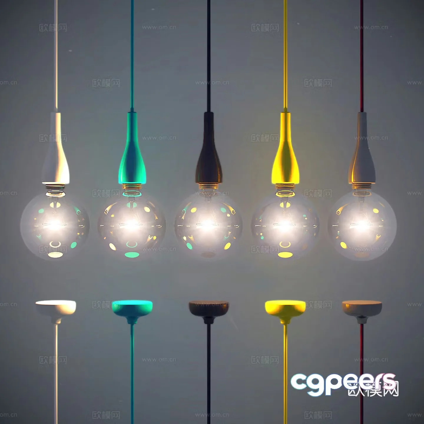Modern Chandeliers Creative Chandeliers Glass Chandeliers 3D Model
