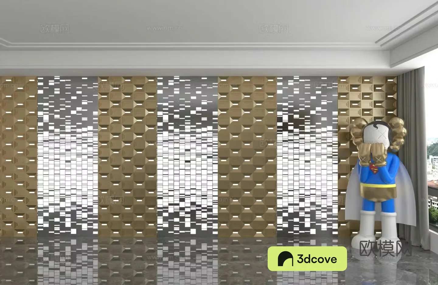 Modern background wall