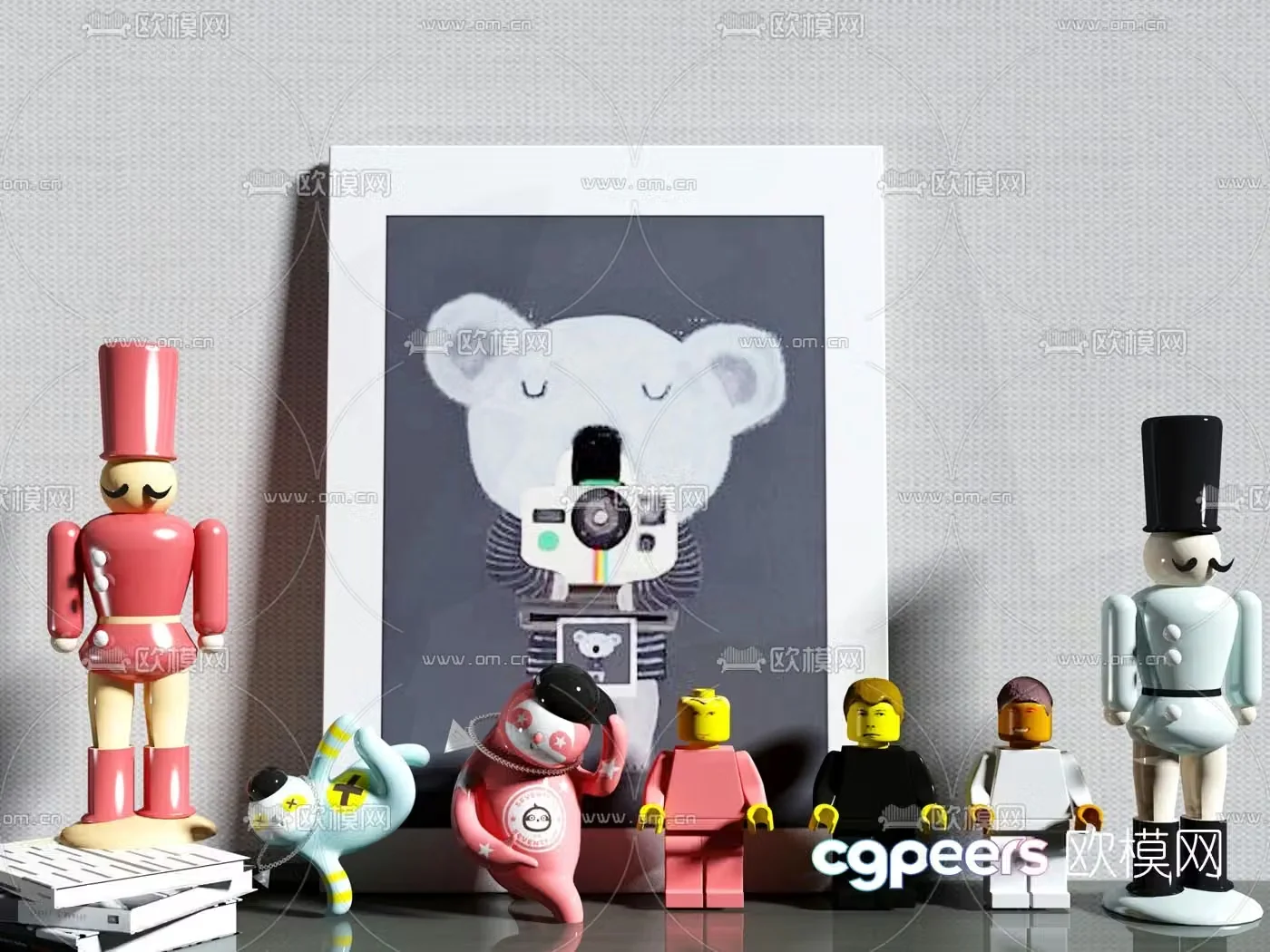 Modern doll toy 3d model
