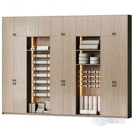 Light Wood Closet 3D Model – 4762 – CORONA Render